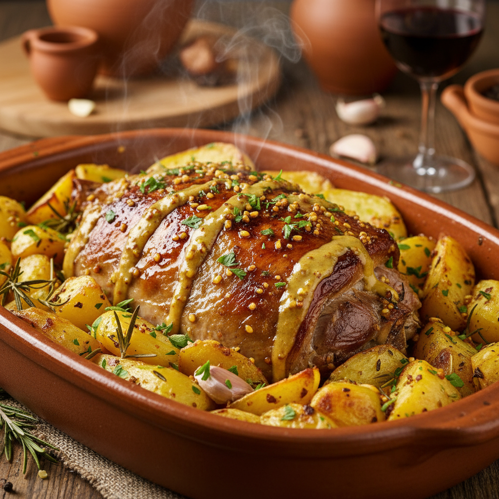 Αρνάκι στο φούρνο με&nbsp;ουίσκι