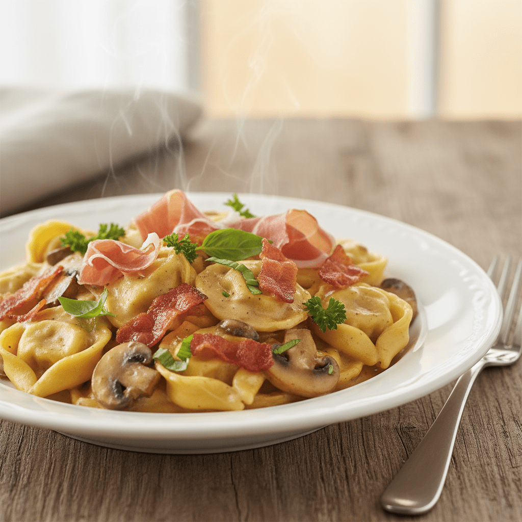 Τορτελίνια με Προσούτο