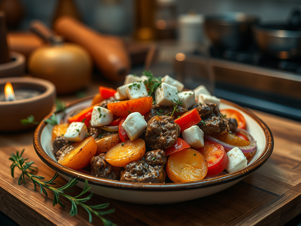 Λεμονάτες πατάτες φούρνου με κιμά&nbsp;σόγιας