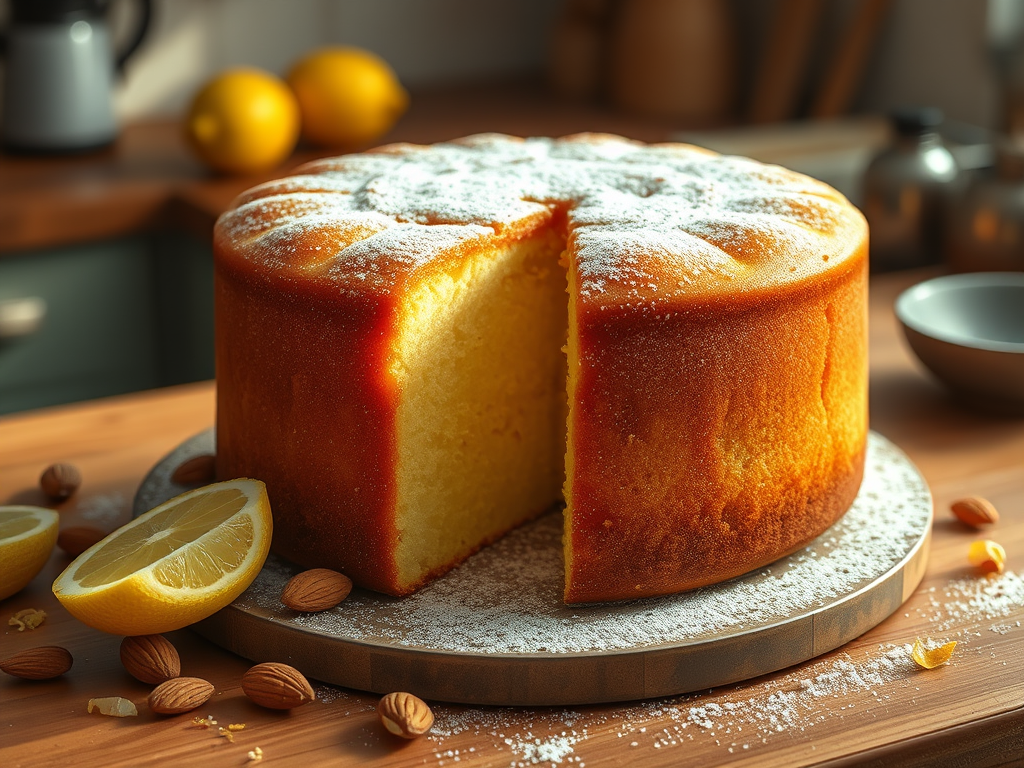 Κέηκ αμυγδάλου με&nbsp;ασπράδια