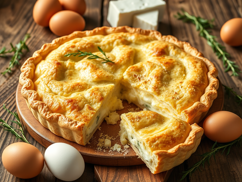 Τυρόπιτα με κρέμα&nbsp;τυριού